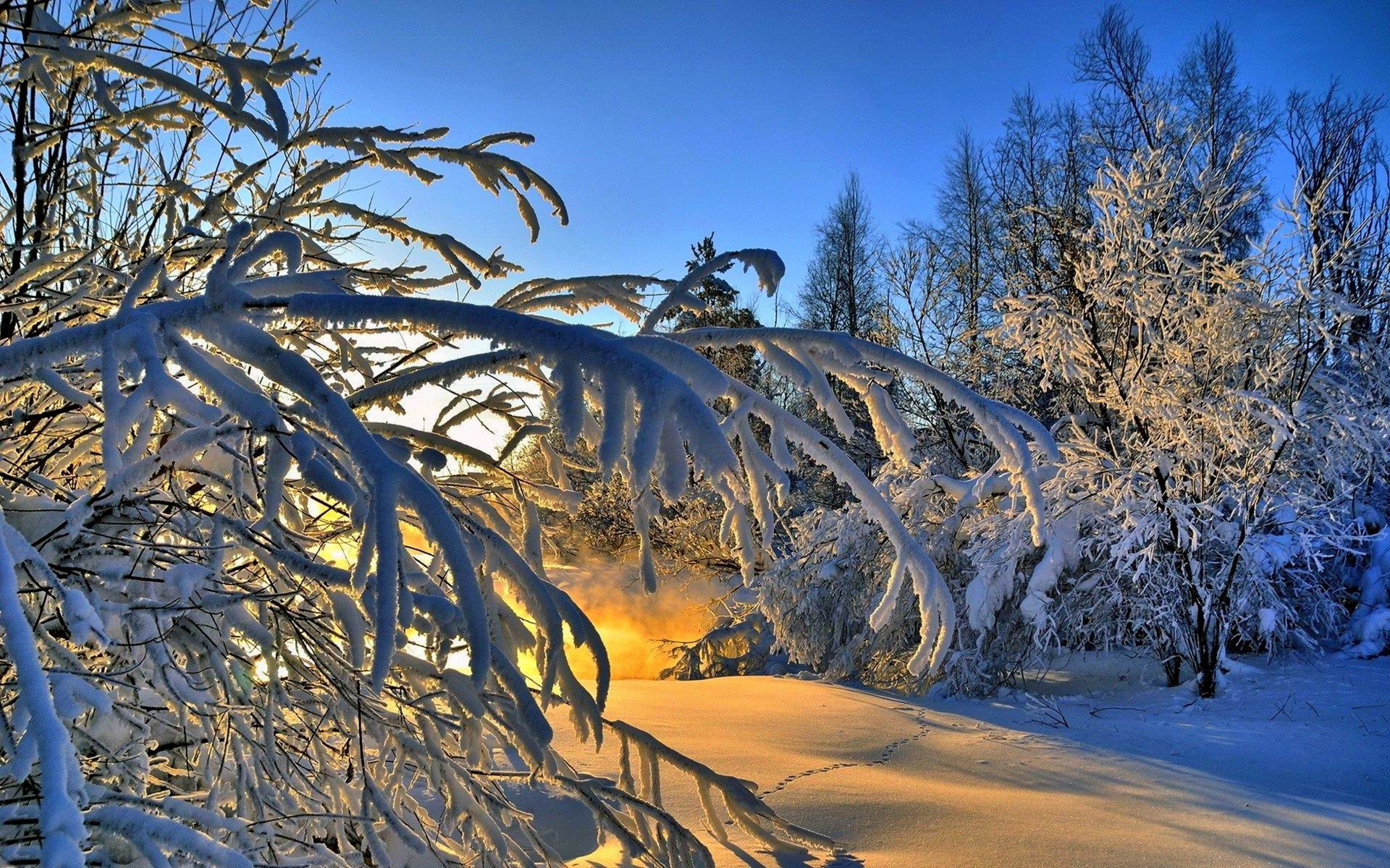 natura inverno montagna neve tramonto fiume cielo paesaggio inverno bianco