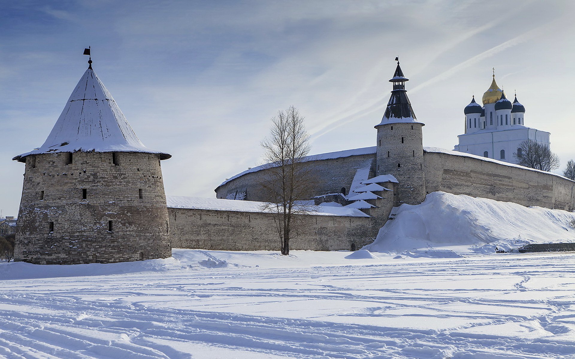 catedral pared invierno