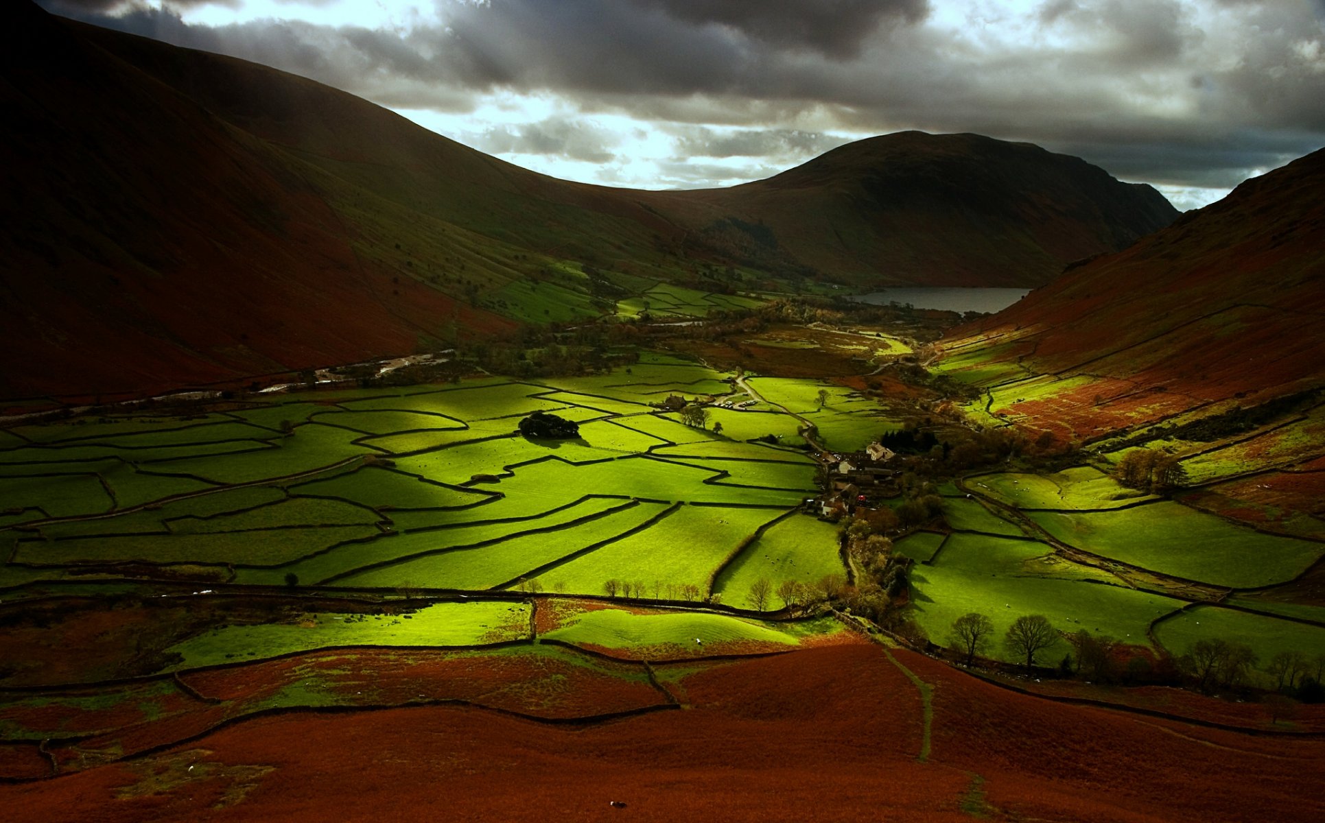 nationalpark lake district großbritannien england lake district panorama