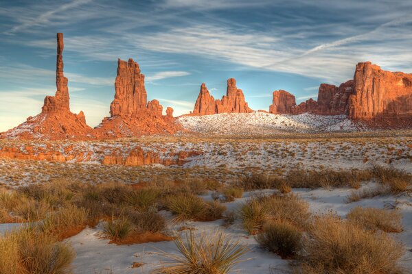 Parco tribale Navajo al tramonto
