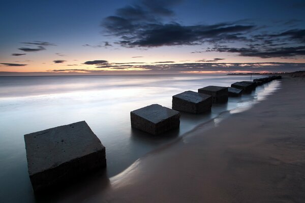 Angleterre: les plaques de la mer