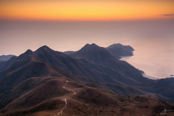 Sharp Peak mountains of China