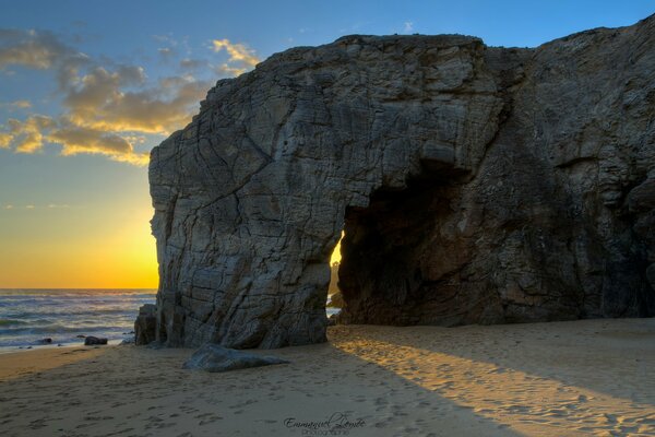 Felsen im Meer. Frankreich. Bretagne