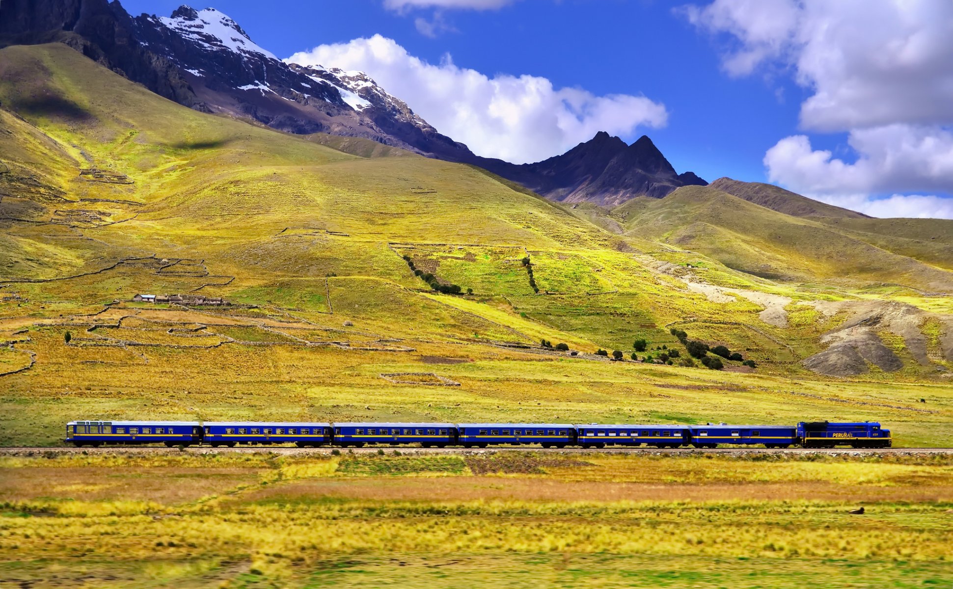 berge alpen eisenbahn zug