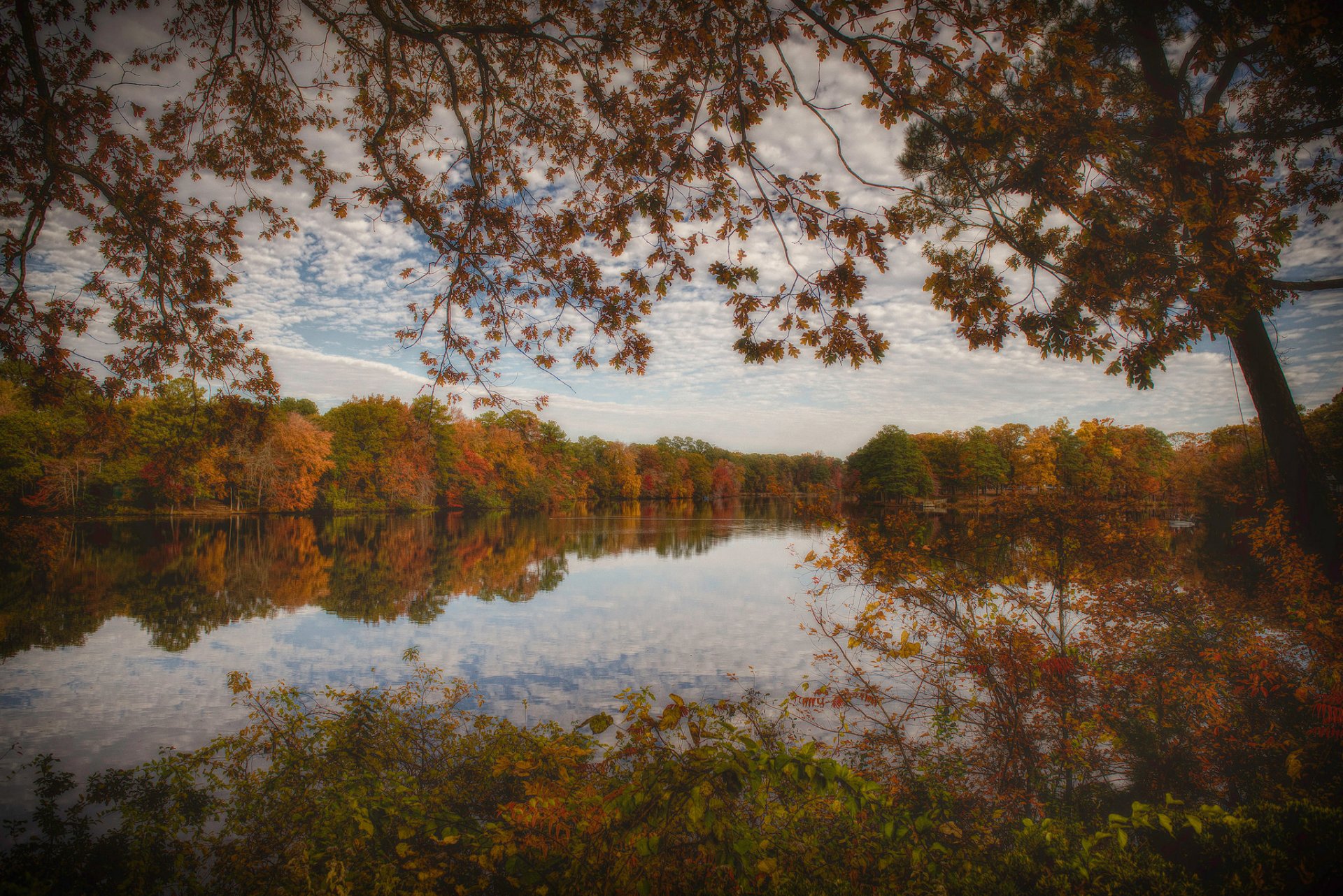 maryland autunno lago natura