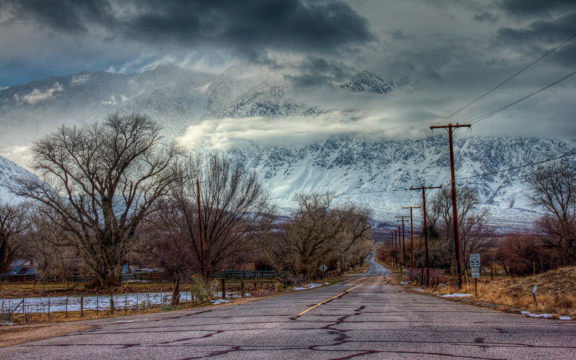 road mountain landscape