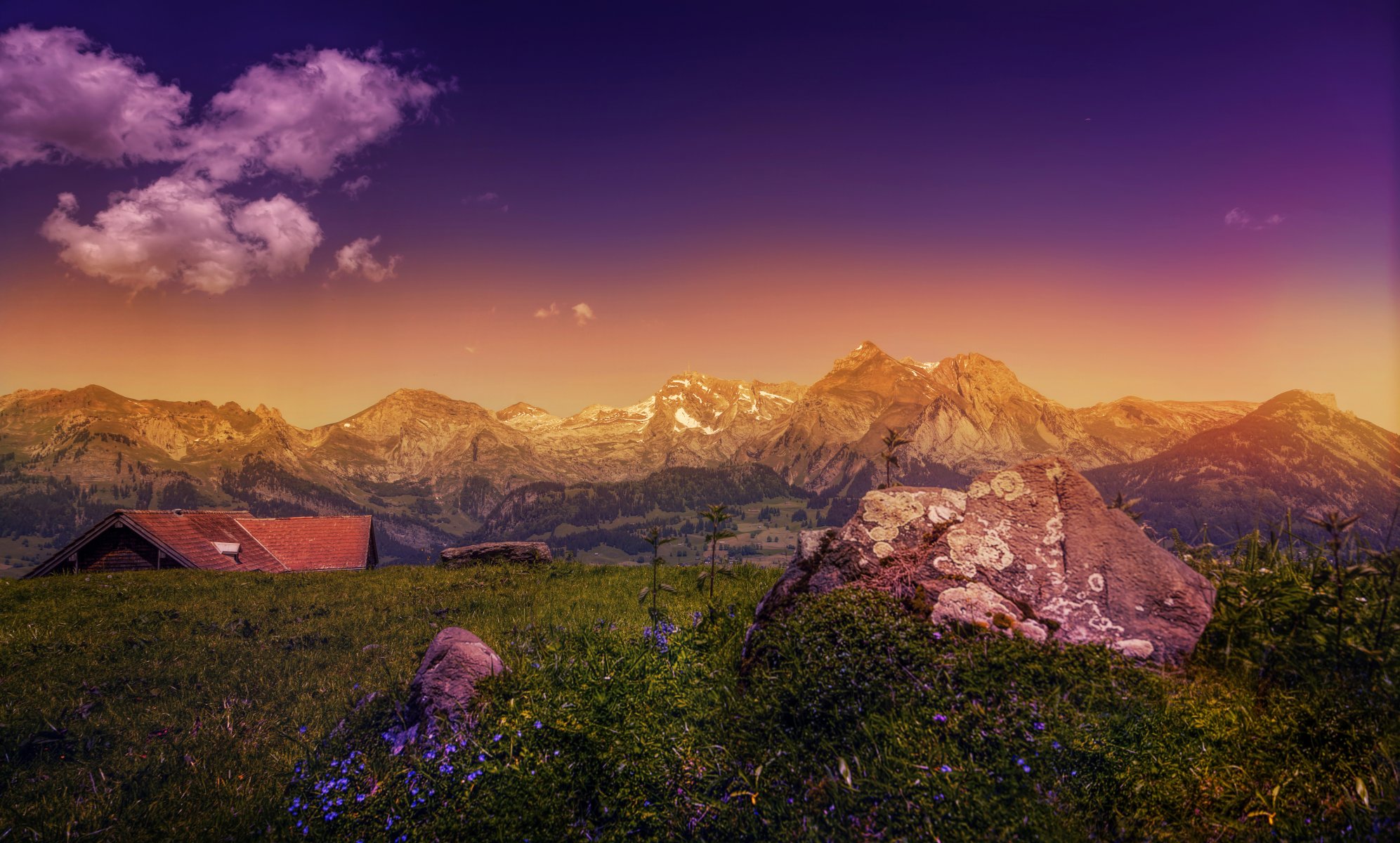 roches montagnes pierre paysage traitement