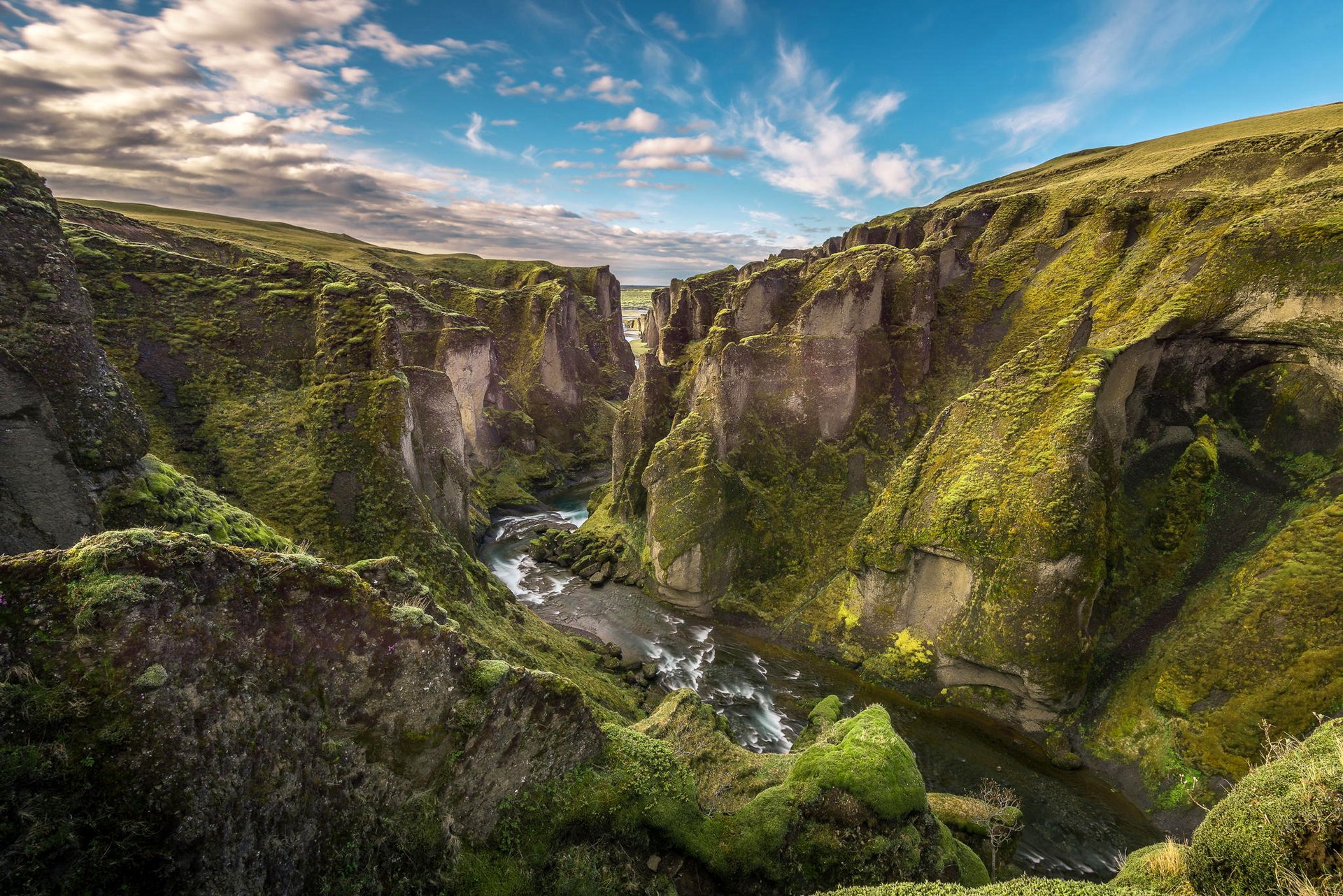 himmel wolken berge schlucht schlucht fluss