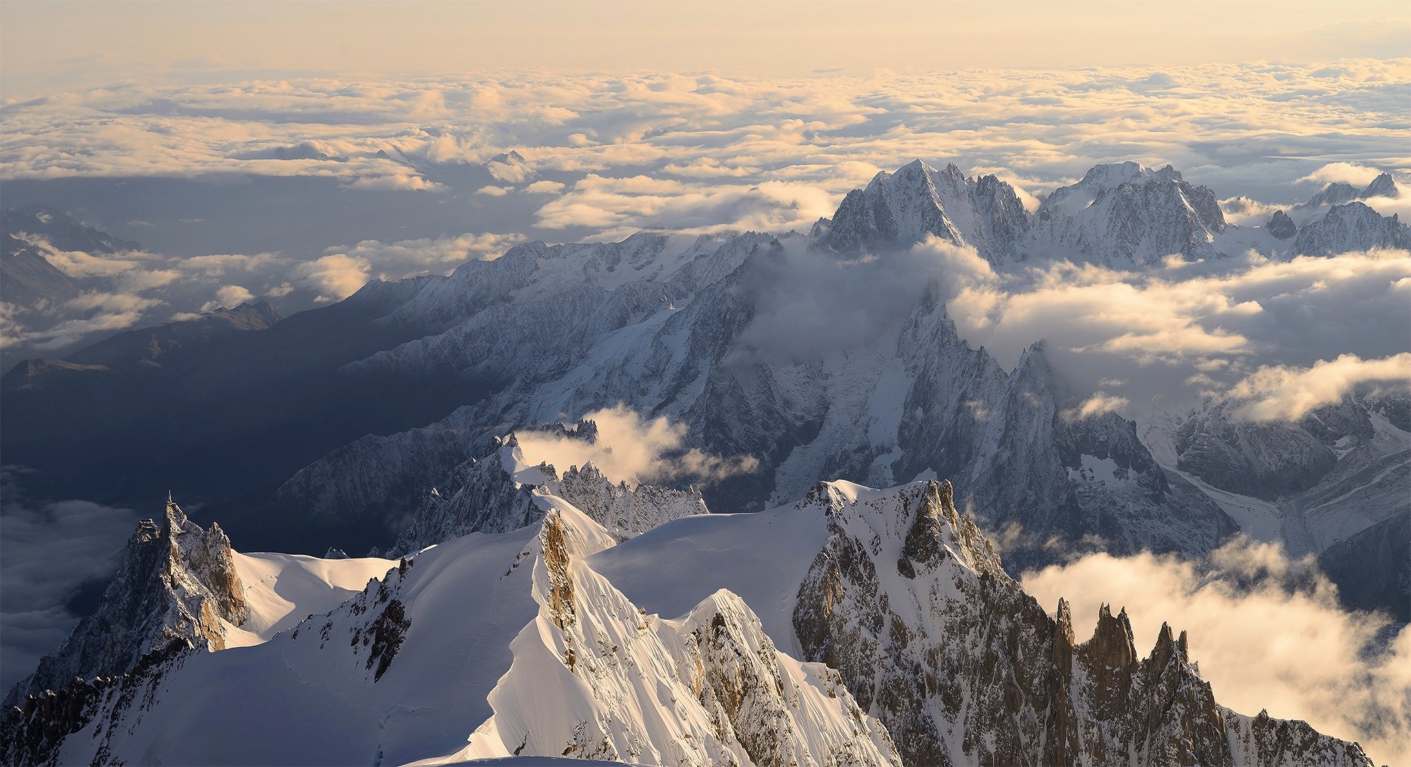 montblanc горы небо снег