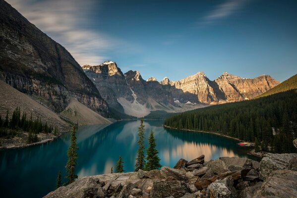 Hermoso lago en Canadá