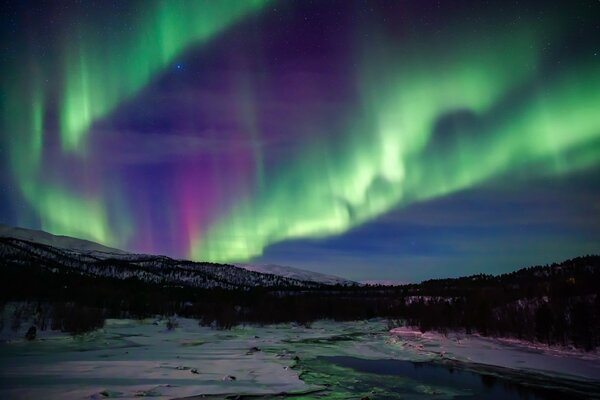 Fenómeno único de la Aurora boreal