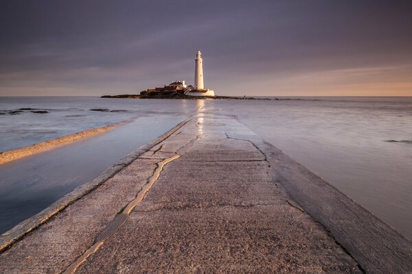 Landscape in the UK by the sea